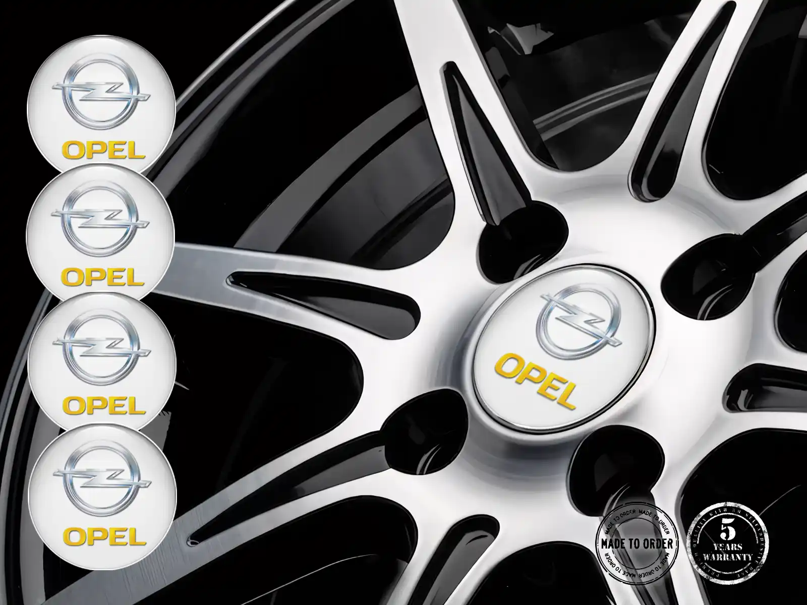 Opel Pegatinas de Aro Estilo Logos de Cúpula Elegante